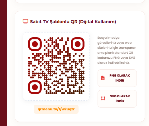 Sabit QR Yapısı